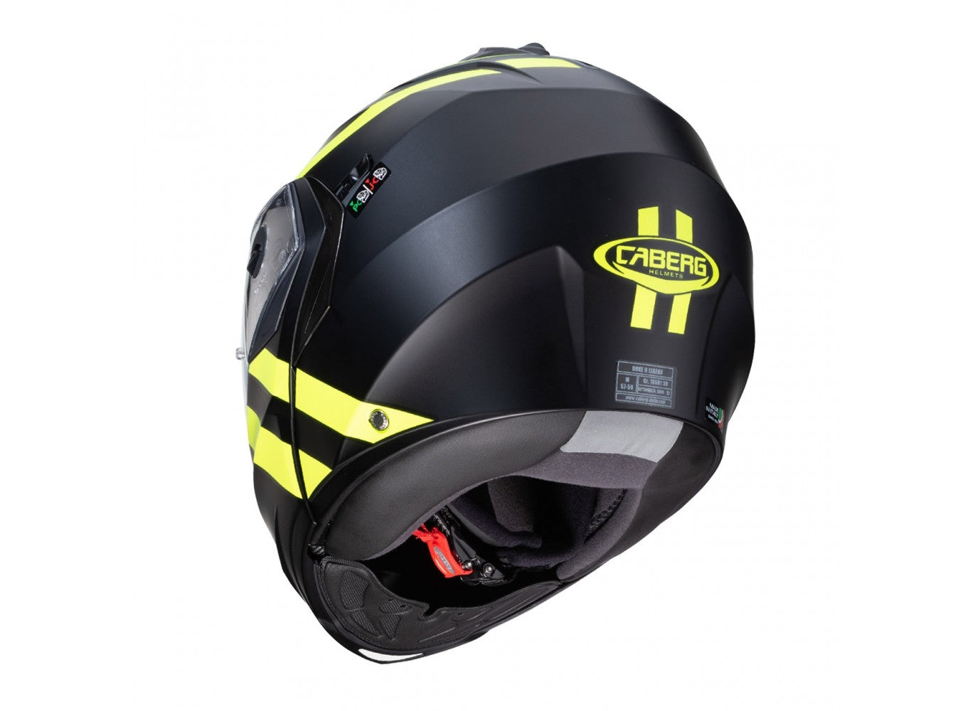 CABERG-CASCO DUKE 2 SUPERLEGEND MATT BLACK/YELLOW FLUO