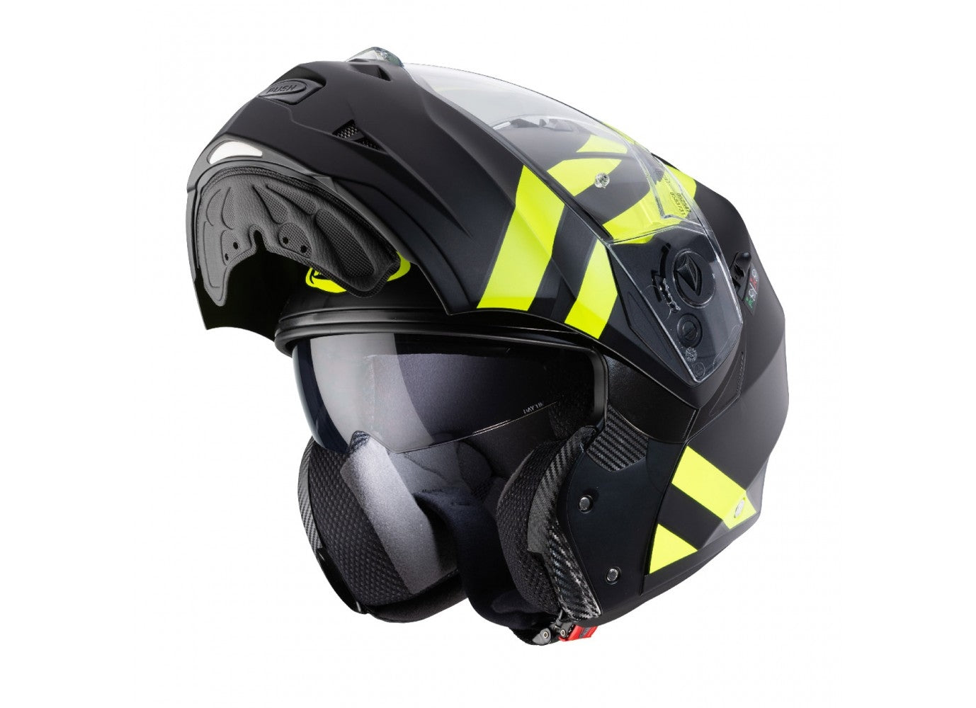 CABERG-CASCO DUKE 2 SUPERLEGEND MATT BLACK/YELLOW FLUO