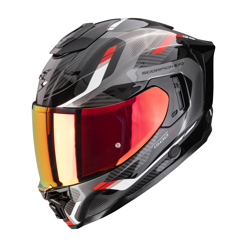 SCORPION EXO-1500 AIR SLEEK MOTORCYCLE HELMET Black-Red