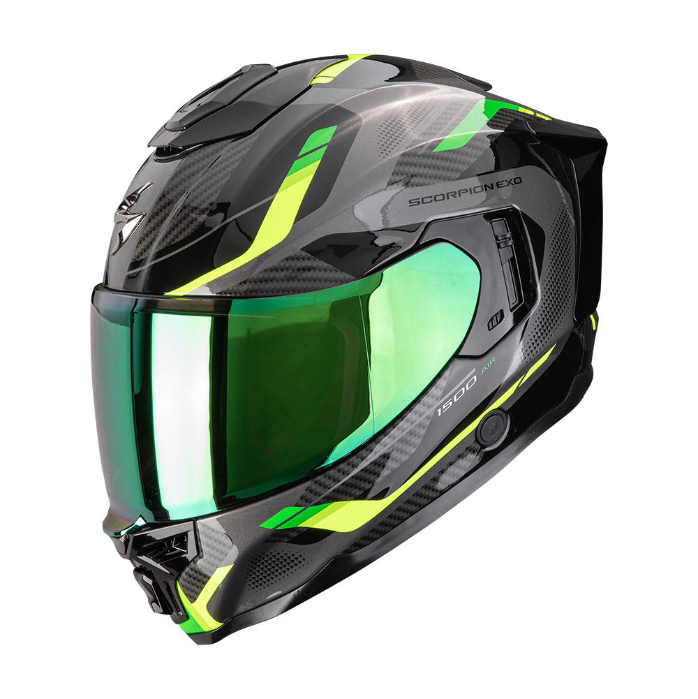 SCORPION EXO-1500 AIR SLEEK CASCO DE MOTO Negro-Verde