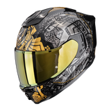 SCORPION EXO-1500 AIR APUS CASCO DE MOTO Negro-Gris-Dorado