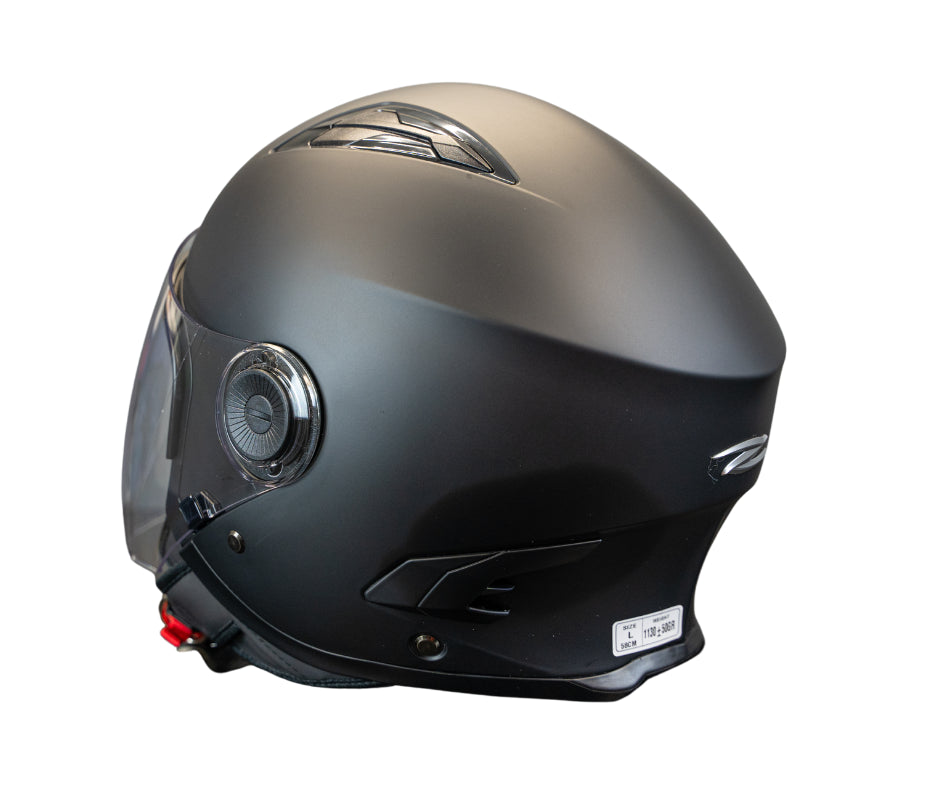 ZEUS-CASCO JET ZS-617 Matte/Negro