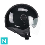 CGM 116A AIR MONO JET CASCO DE MOTO NEGRO