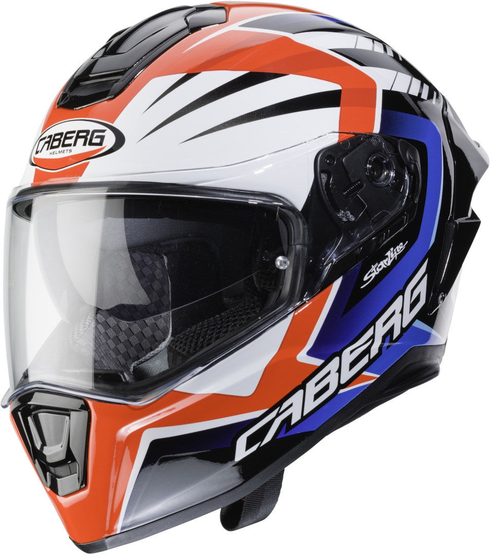 CABERG-Casco DRIFT EVO MR55 WHITE/RED/BLUE