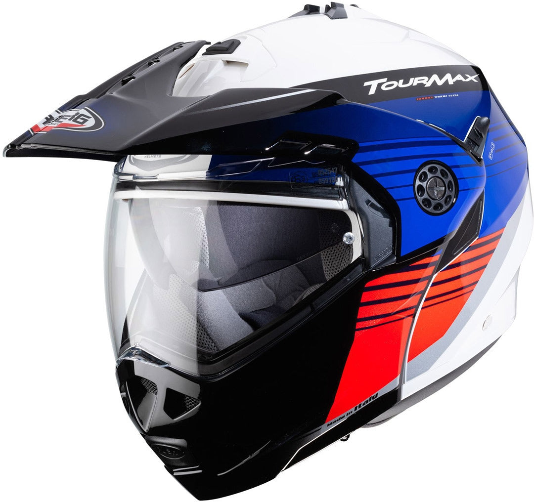 CABERG-Casco Tourmax Titan WHITE/BLUE/RED