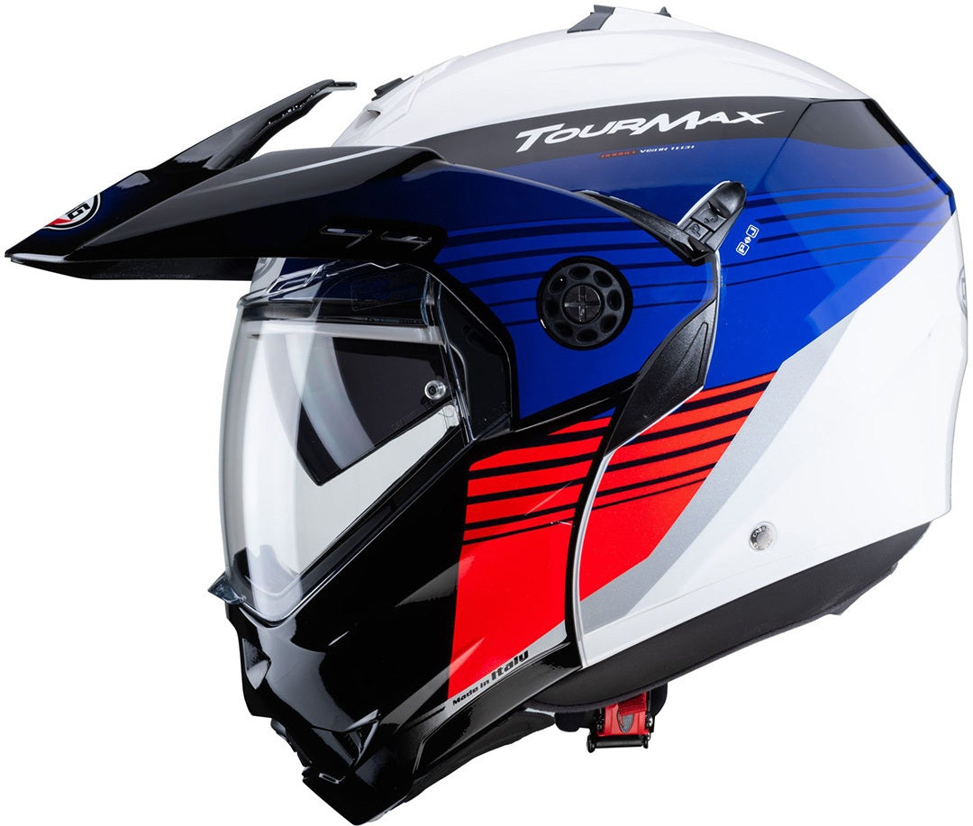 CABERG-Casco Tourmax Titan WHITE/BLUE/RED