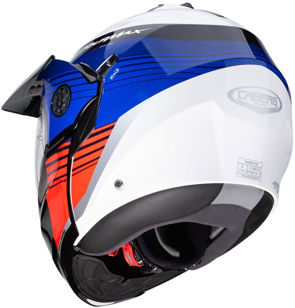 CABERG-Casco Tourmax Titan WHITE/BLUE/RED