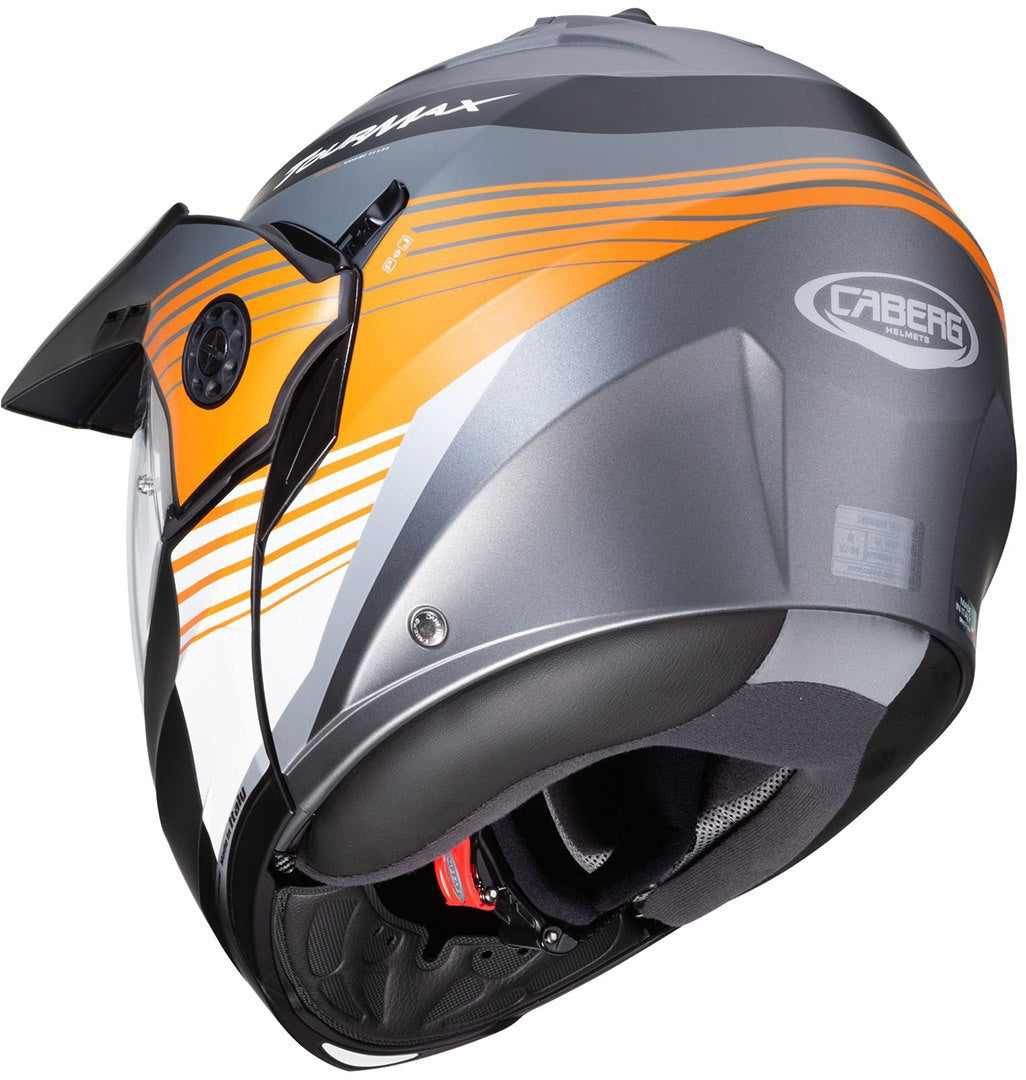 CABERG-Casco Tourmax Titan MATT/GUN/METAL/ORANGE/WHI