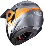 CABERG-Capacete Tourmax Titan MATT/GUN/METAL/LARANJA/WHI