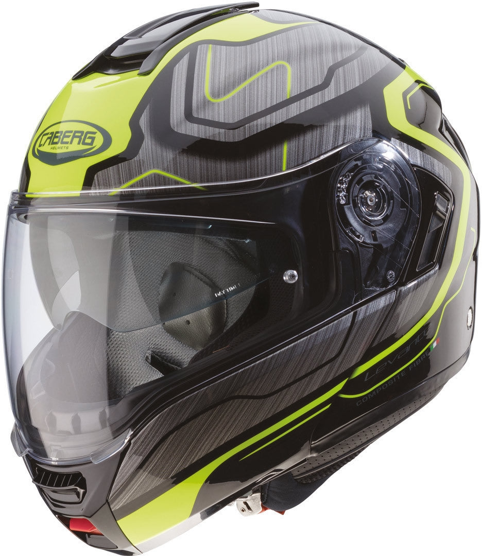 CABERG-Casco Levo Flow BLACK/ANTHRACITE/YELLOW