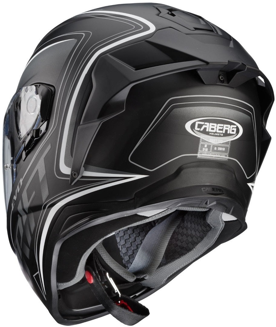 CABERG-Casco DRIFT EVO INTEGRA MATT BLACK/ANTHRACITE/WHITE