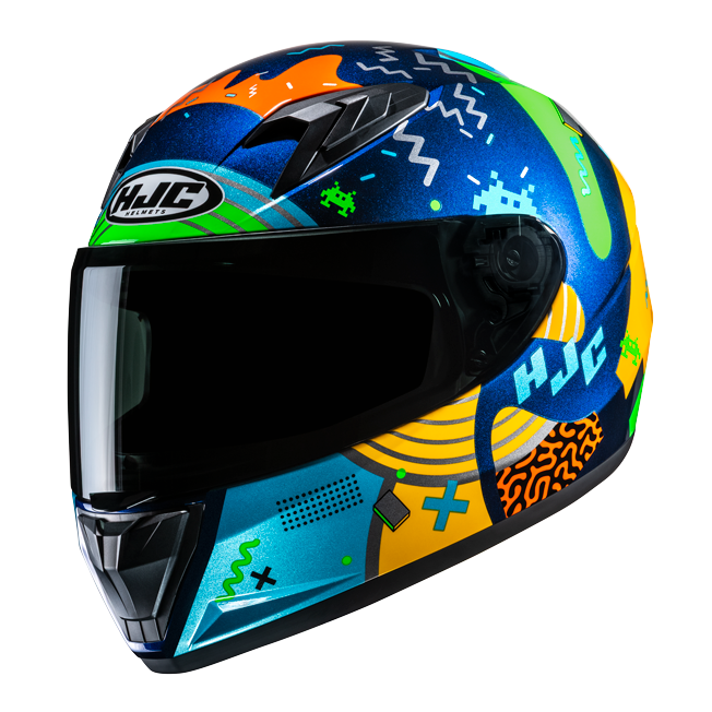 HJC Y10 MIKA MC23 CASCO DE MOTO PARA NINOS
