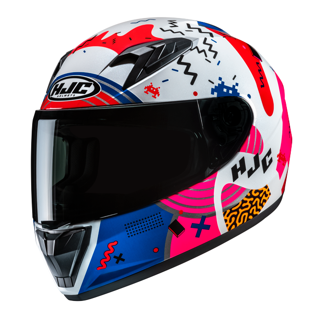 HJC Y10 MIKA MC28 CASCO DE MOTO PARA NINOS