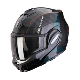 SCORPION EXO-TECH EVO CARBON CAD CASCO DE MOTO NEGRO VERDE
