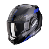 Capacete de Moto SCORPION EXO-TECH EVO SOCIUS Preto-Azul