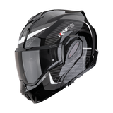 Capacete de Moto SCORPION EXO-TECH EVO PRO ACUTI Preto-Prateado
