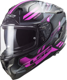 LS2 FF327 CHALLENGER SPIN TITANIUM FLUO PINK