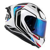 CASCO FULL 50.8 MACH1 BLANCO-BR/NEGRO/ROJO