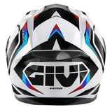 CASCO FULL 50.8 MACH1 BLANCO-BR/NEGRO/ROJO