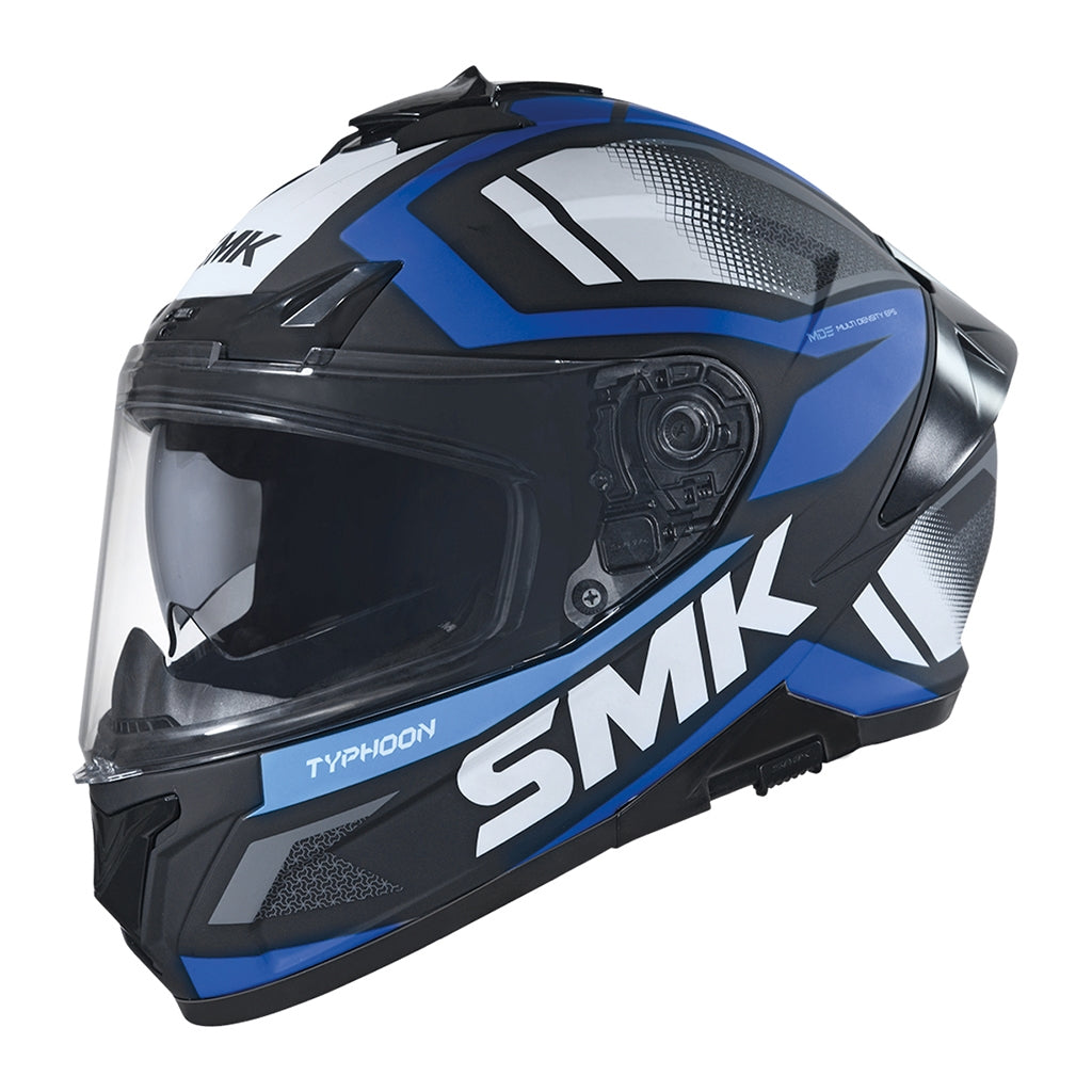 SMK - CASCO INTEGRAL DE COMPETICIÓN PARA MOTO TYPHOON THORN BRILLANTE (GL251)