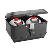 GIVI Trekker Alaska Maleta de Moto Aluminio Bolsa 56 L Negro - Accesorios