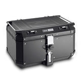 Givi OBKN58B Monokey Trekker Outback Evo de aluminio Maleta para motocicleta negro - Accesorios