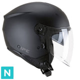 CGM 126A IPE MONO CASCO DE MOTO NEGRO OPACO