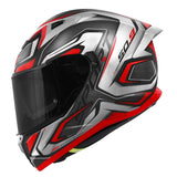 GIVI - 50.9 ATOMIC BLACK MT SILVER RED FULL FACE CASCO MOTO DEPORTIVA