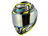 GIVI - CASCO FULL 509 ATOMIC NEGRO PLATA YELLOW