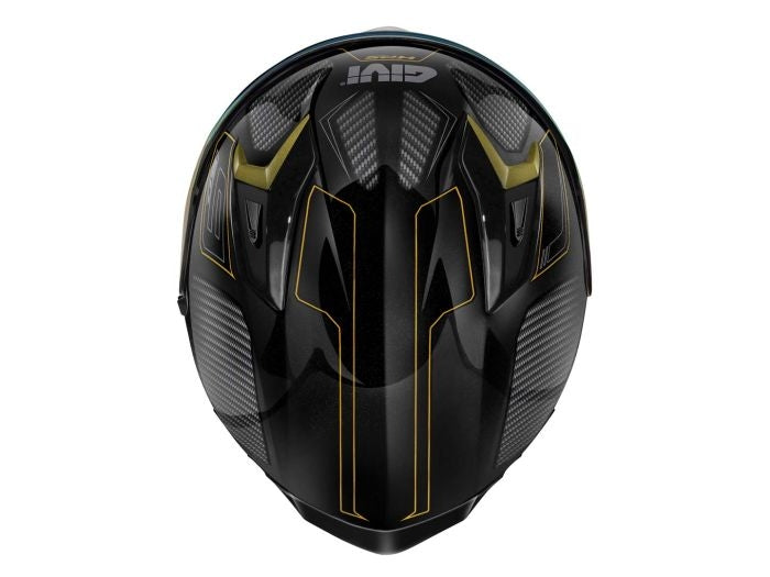 GIVI - CAPACETE COMPLETO 50.9 SPORT ENIGMA BLACK TITANIUM OURO