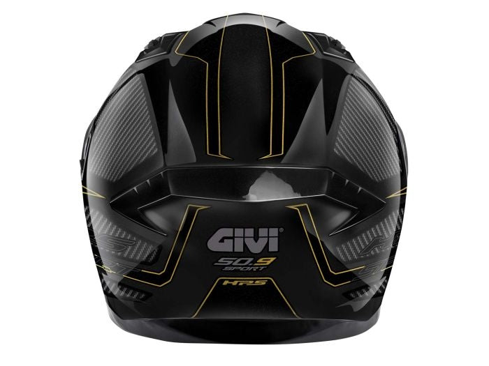 GIVI - CAPACETE COMPLETO 50.9 SPORT ENIGMA BLACK TITANIUM OURO