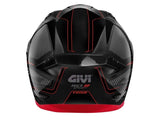 GIVI - CASCO FULL 50.9 SPORT ENIGMA NEGRO-BR TITANIO ROJO