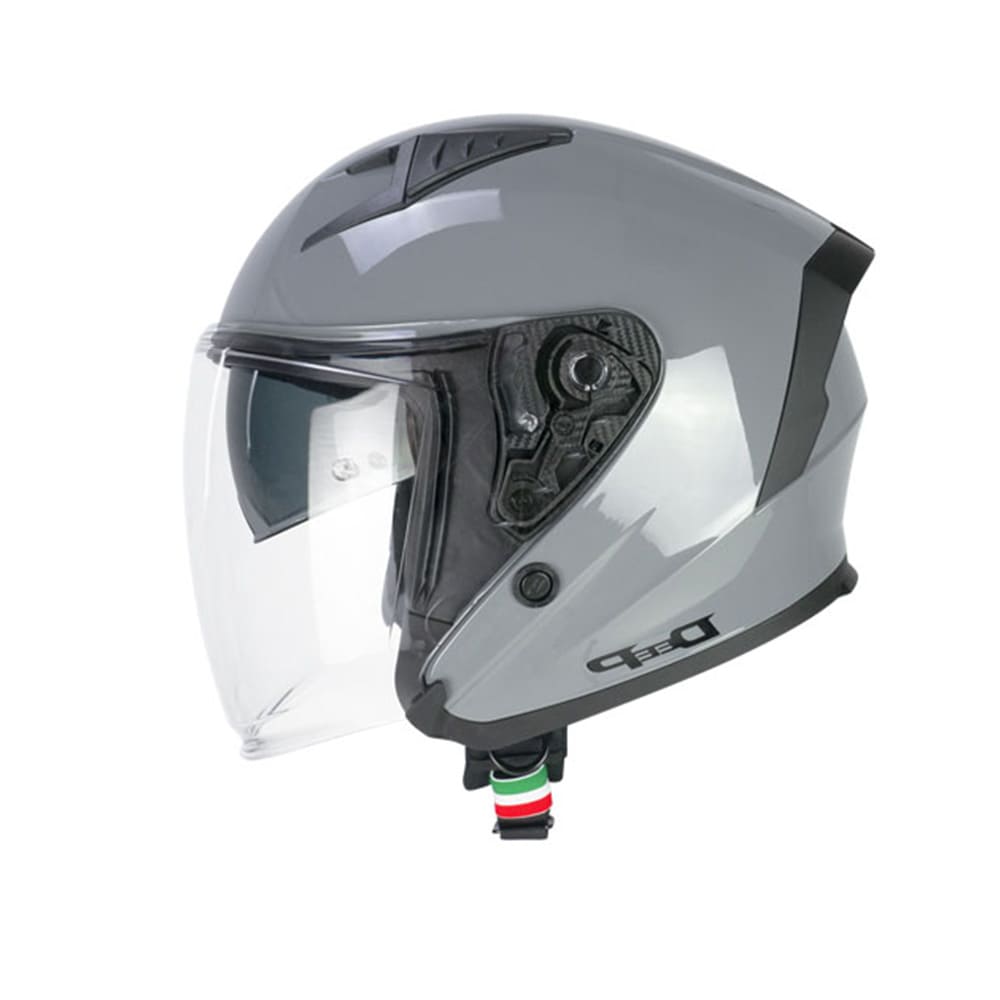 CGM 127A DEEP MONO Cara Abierta Moto Jet Casco Gris