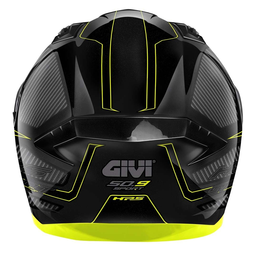 GIVI - CASCO FULL 50.9 SPORT ENIGMA NEGRO-BR TITAN YELLOW