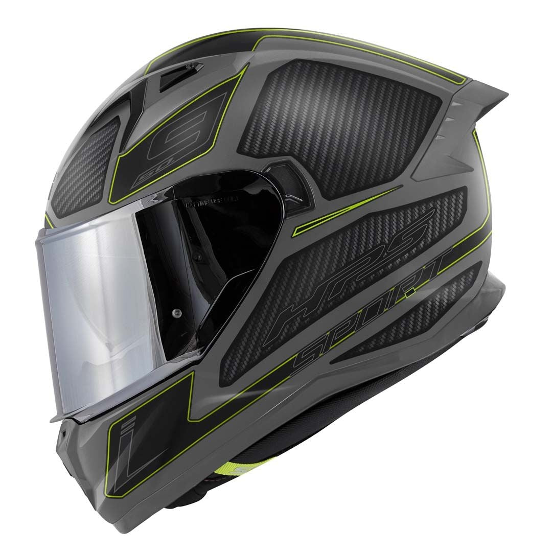 GIVI - CASCO FULL 50.9 SPORT ENIGMA GRIS-MT NEGRO YELLOW