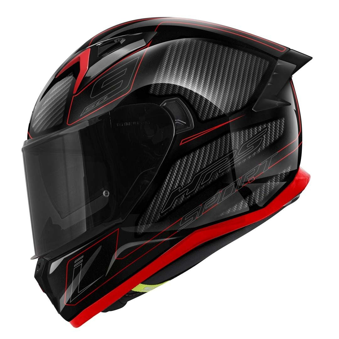 GIVI - CASCO FULL 50.9 SPORT ENIGMA NEGRO-BR TITANIO ROJO