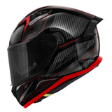 GIVI - CASCO FULL 50.9 SPORT ENIGMA NEGRO-BR TITANIO ROJO