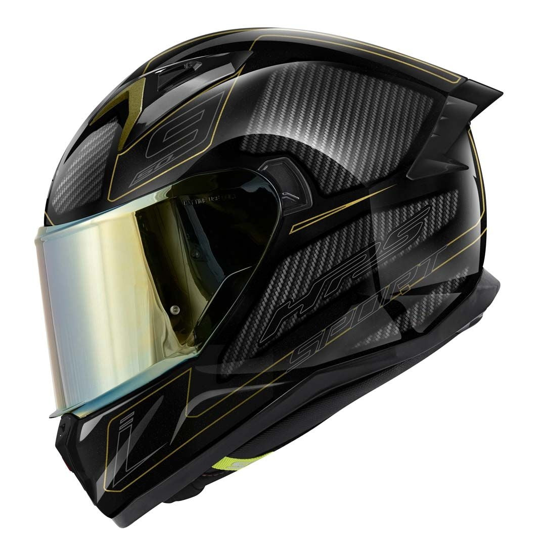 GIVI - CAPACETE COMPLETO 50.9 SPORT ENIGMA BLACK TITANIUM OURO