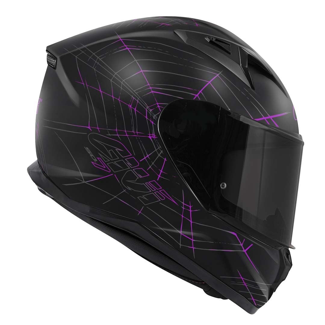 CASCO FULL 50.7 PHOBIA MATT BLACK PURPLE