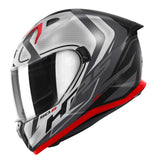 GIVI - CASCO FULL 50.8 RACER NEGRO TITANIO PLATA