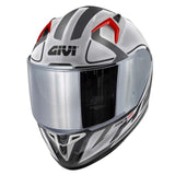 GIVI - CASCO FULL 50.8 RACER NEGRO TITANIO PLATA