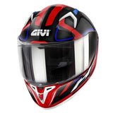 GIVI - CASCO FULL 50.8 RACER BLANCO ROJO NEGRO