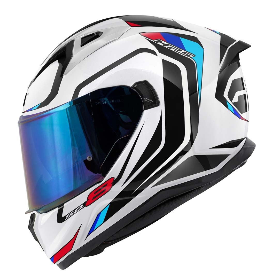 CASCO FULL 50.8 MACH1 BLANCO-BR/NEGRO/ROJO