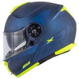 CASCO MOTO MODULAR Givi X.21 CHALLENGER SPIRIT AZUL AMARILLO MATE FLIP UP