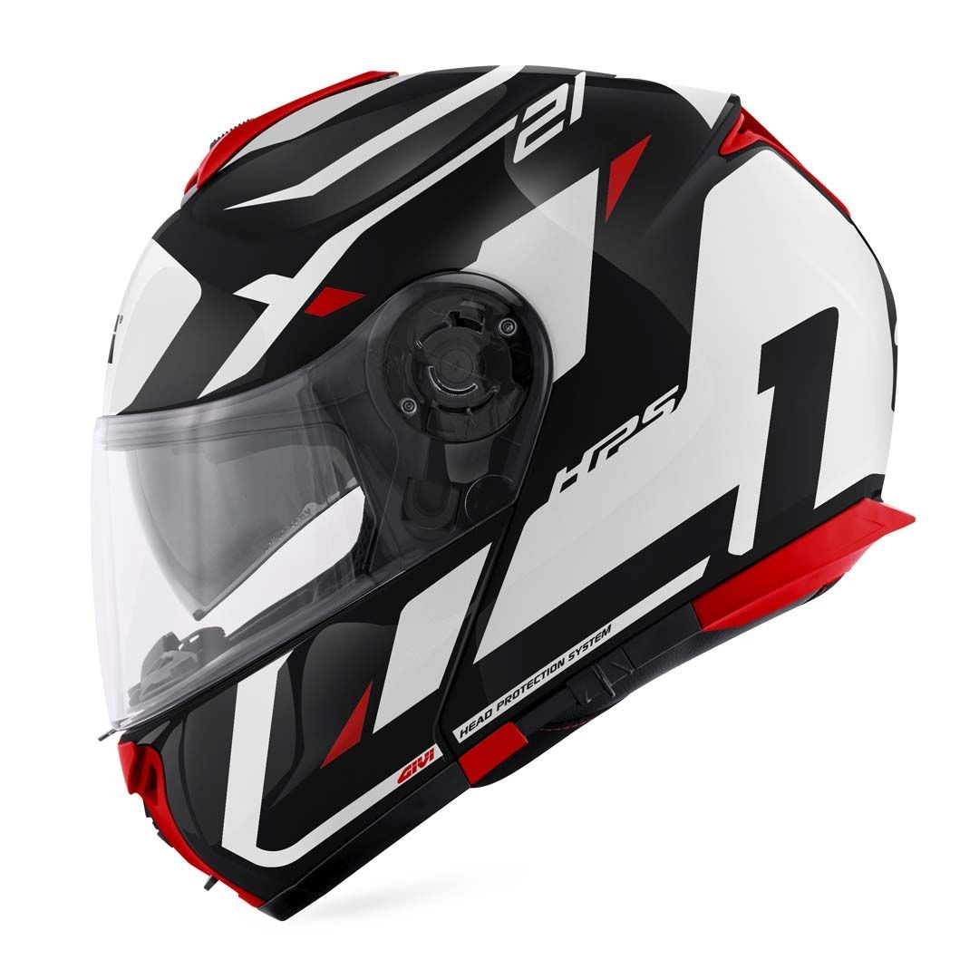 GIVI - CASCO X21 NUMBER NEGRO BLANCO ROJO