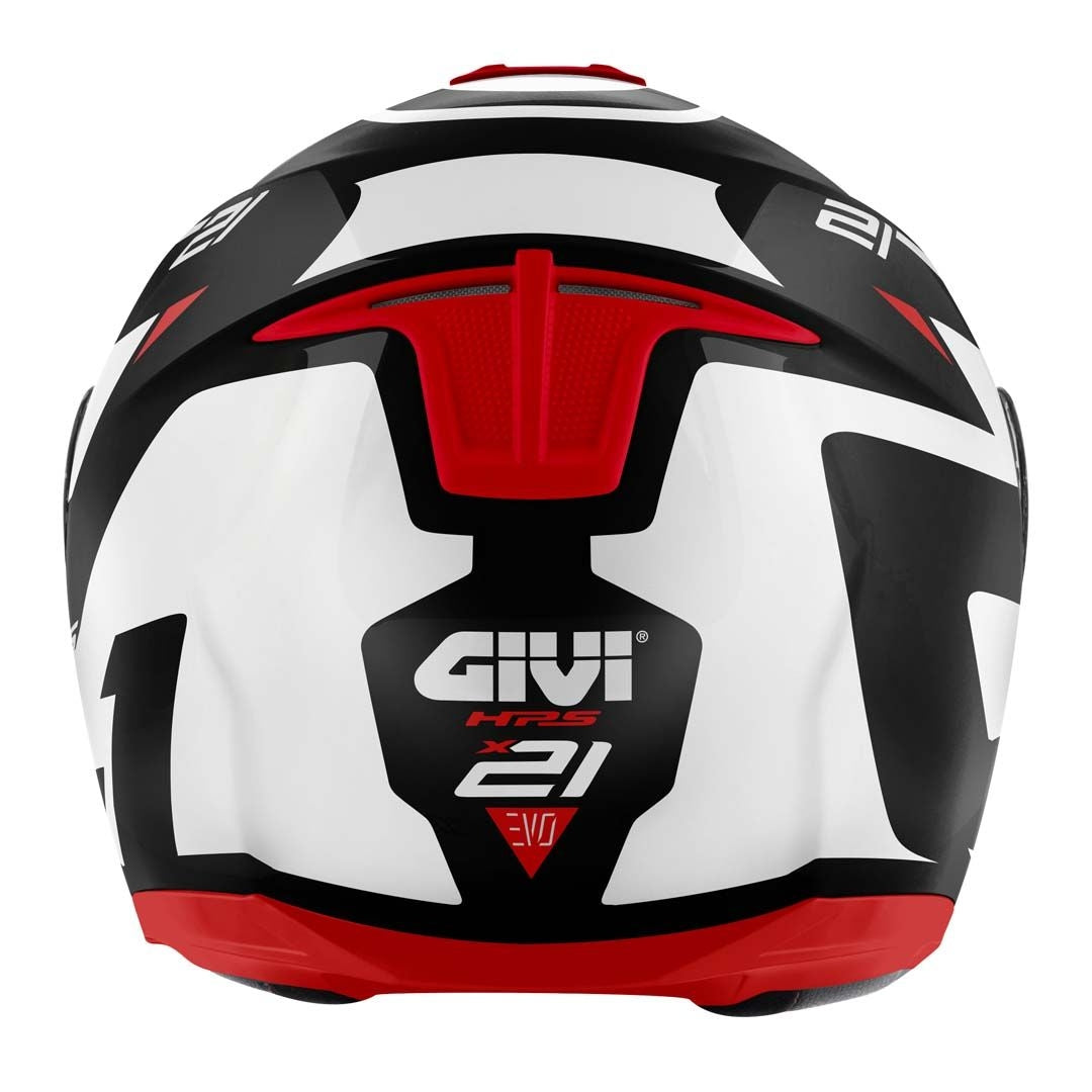 GIVI - CASCO X21 NUMBER NEGRO BLANCO ROJO