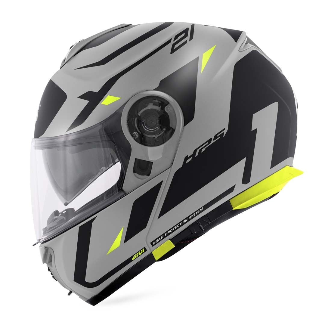 GIVI - CASCO X21 NUMBER GRIS NEGRO YELLOW