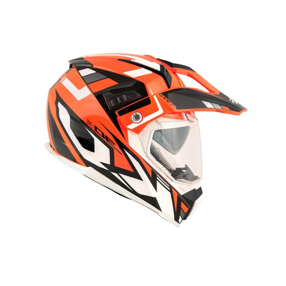 Kappa KV30R Grayer enduro moto Casco naranja negro - CASCO