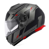 GIVI - CASCO X21 NUMBER TITANIO NEGRO ROJO