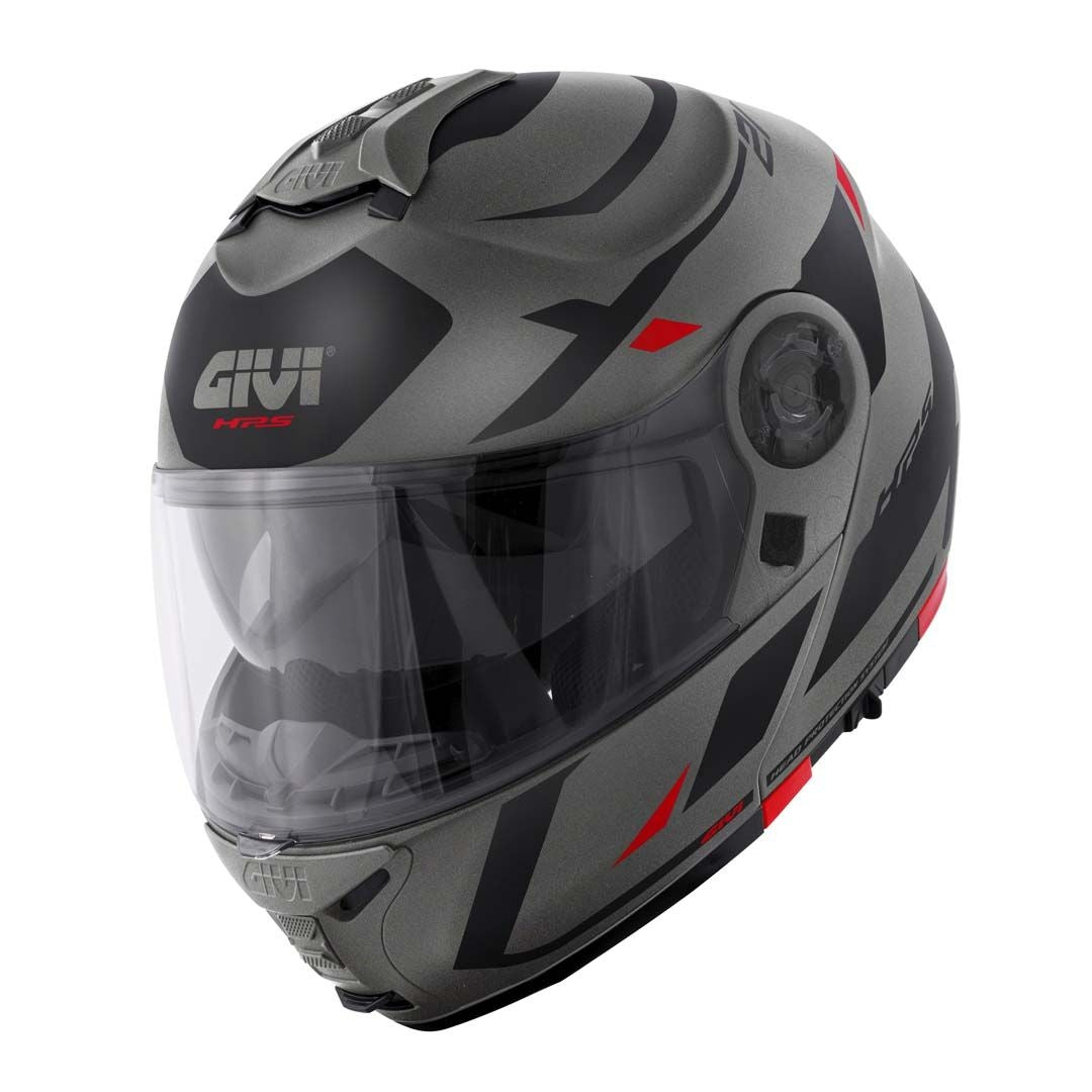 GIVI - CASCO X21 NUMBER TITANIO NERO ROSSO